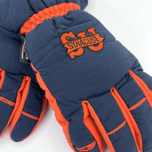 NWOT SU Syracuse Orange Cuse Winter Ski Gloves Tailgate Game Men Medium - Picture 1 of 7