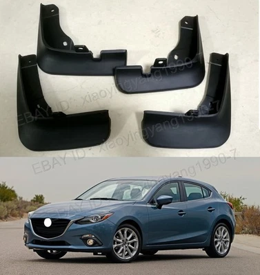 Mudguards Mud Flaps Splash Guard Protector For 2014-2018 Mazda 3 Axela Hatchback - Image 1 of 3