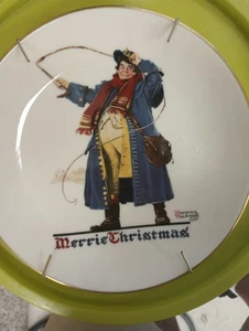 Norman Rockwell Christmas Plate Gotham - Picture 1 of 2