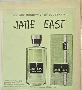 1968 Jade East colonia after shave para hombre para anuncio vintage de Navidad - Imagen 1 de 1