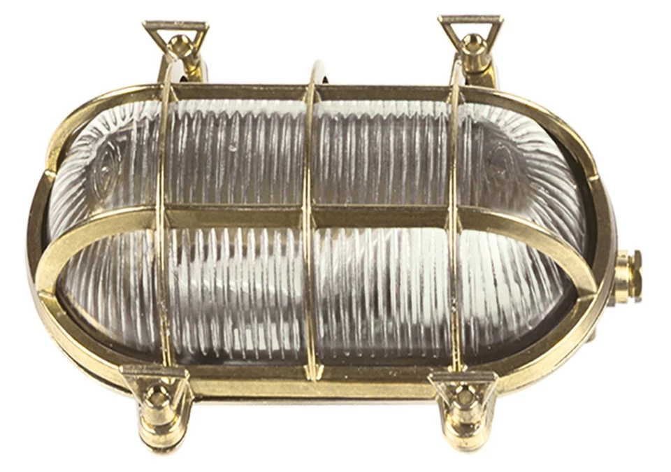 Schiffslampe Messing Glas IP64 außen B:24cm Bullauge Leuchte Hof Haus SKIATHOS - Bild 1 von 1