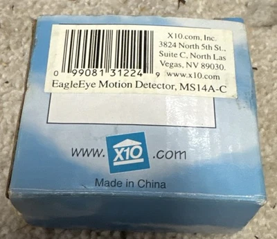 X10 EagleEye Motion Sensor Outdoor MS14A-C New In Box - Image 1 of 3