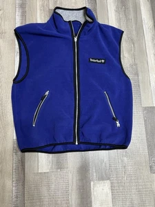Timberland Men's Size Medium 100% Polyester Fleece Full Zip Outdoor Vest - Picture 1 of 6