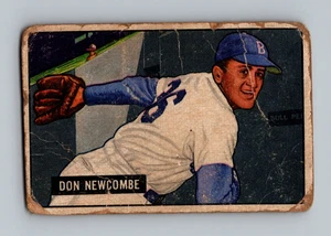 1951 Bowman #6 Don Newcombe LOW GRADE Vintage Baseball Card - Picture 1 of 2