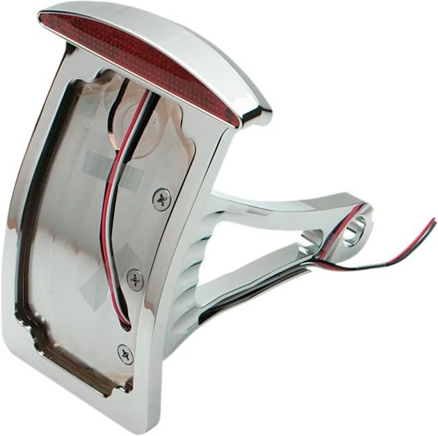 DS Half-Moon LED Taillight w/Curved Vertical License Plate Frame #142173 Foto 1 de 1