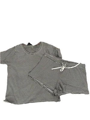 Tommy Hilfiger Conjunto Corto A Rayas Blanco Azul Marino 2 Piezas Pijama Pijama Ropa de Dormir Grande Nuevo con Etiquetas Foto 1 de 4