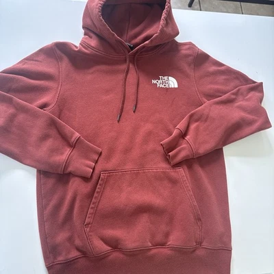 The North Face MENS Cotton Blend Pullover Hoodie Brown Size Small - Image 1 of 4
