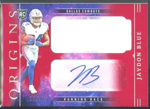 Parche Jumbo Jaydon Blue 2025 Panini Origins Rookie Autógrafos Rojo #/99 RC RPA - Imagen 1 de 2