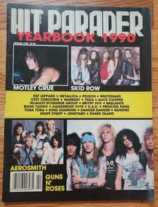 Hit Parader Yearbook 1990 Magazine Spring 1990 Motley Crue Skid Row Aerosmith - Picture 1 of 1