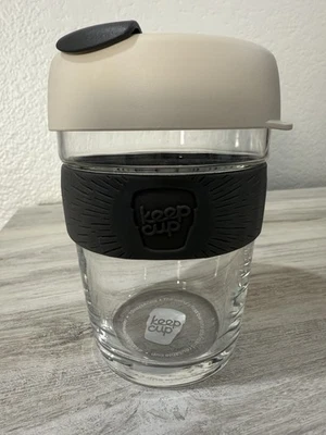 Taza de café reutilizable Keep Cup Brew Barista mediana 12 OZ. Tapa de vidrio tostado/gris Foto 1 de 4