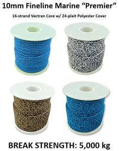 10mm Vectran Performance Yacht Halyard Sheet Boat Sailing Rope Line *PER METRE* - Imagen 1 de 5