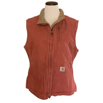 Carhartt Women’s Sherpa Lined Vest Rose Size Large  WV001 - Image 1 of 4