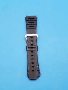Speidel Casio Watch Band Bracelet Black Rubber 20mm Free Spring Bars NOS - Picture 1 of 3