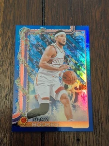 Devin Booker 2025 Topps Holiday Holo Blue Glitter Foil Phoenix Suns E12 - Picture 1 of 6