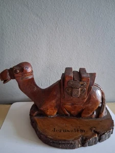 Vintage Hand Carved Camel Ink Well Jerusalem. - Picture 1 of 10