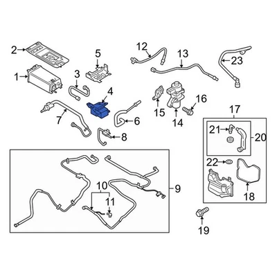 For Lincoln MKZ 2013-2020 Lincoln AU5Z9C915E Vapor Canister Purge Solenoid Foto 1 de 4