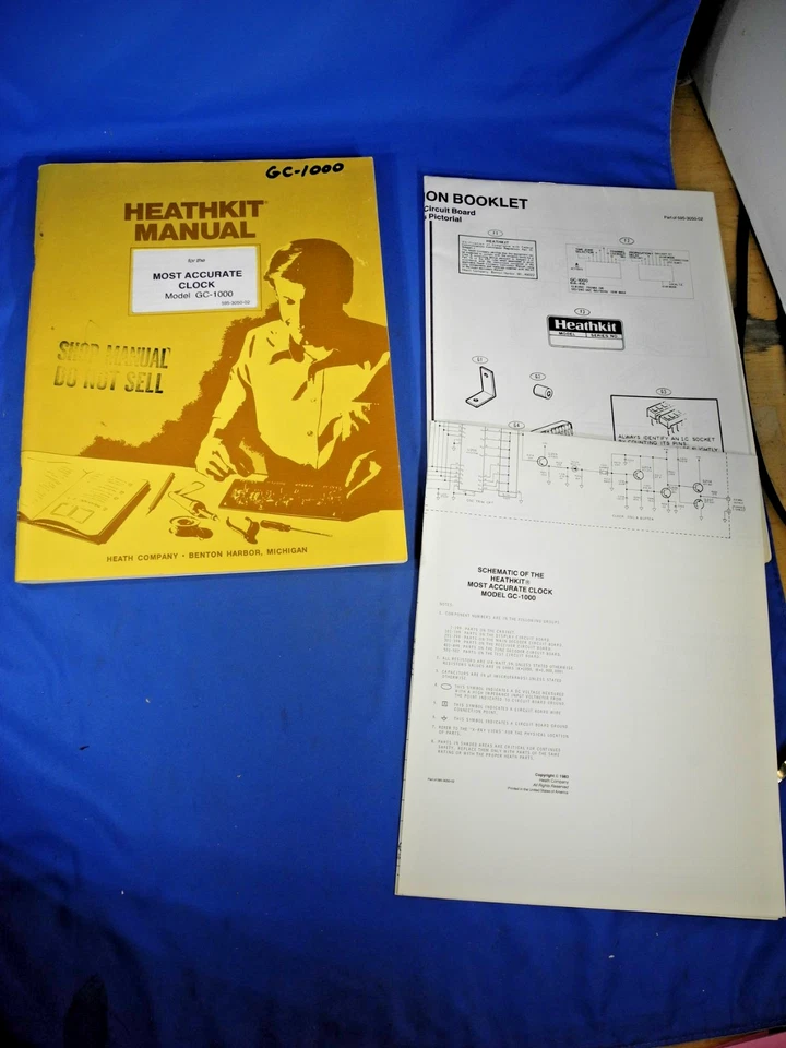 Manual Original para Heathkit GC-1000 Reloj Más Preciso ZENITH e Ilustración Foto 1 de 4