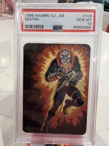 1986 Hasbro G.I. Joe 109 Destro PSA 10 Gem Mint - Picture 1 of 1