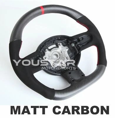 Matt CARBON Suede Steering Wheel for MINI Cooper R55 R56 R57 R60 Countryman JCW - Image 1 of 4