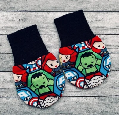 Mitones Super Heroes para bebé niño o niña Foto 1 de 4