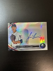 2013 Bowman Platinum Prospects Jose Berrios #BPAP-JB Auto Rookie Twins Blue Jays
