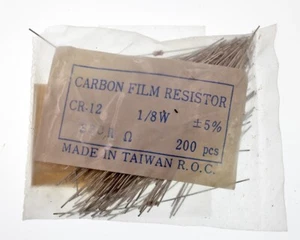 ~190 piezas 1/8 W (0,125 vatios) 330 ohmios ±5 % resistencia de película de carbono, CR-12-B-330 - Imagen 1 de 1