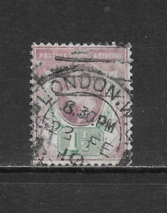 GREAT BRITAIN SCOTT 129 USED F/VF - 1902 1.5p VIO & GREEN - KING EDWARD VII - Picture 1 of 2