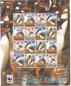 EXCELENTE HOJA DE GATO WWF ISLANDS FALKLAND ISLANDS EN MUY BUEN ESTADO-MNH VALOR $61.80 - Imagen 1 de 1