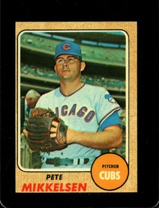 1968 TOPPS #516 PETE MIKKELSEN VGEX CUBS *X59462