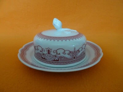 Hutschenreuther MARIA THERESIA "Windsor Rot"  Butterdose/Butterglocke - Bild 1 von 3