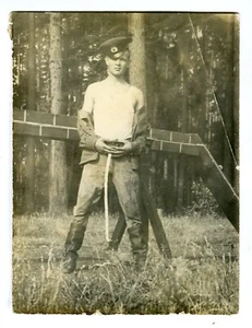 Hübscher junger Mann Soldat Gay Int Vintage Foto - Bild 1 von 2
