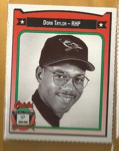1991 Crown Coca Cola Baltimore Orioles Regional Card Dorn Taylor 1990