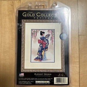 "NEU Abmessungen Gold Kollektion elegant Geisha gezählt Kreuzstich Kit 5"" x 7" - Bild 1 von 3