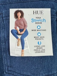 Leggings para mujer Hue Utopia talla XXL 20 Plus tiro medio 00726 bolsillos traseros azul F6 - Imagen 1 de 13