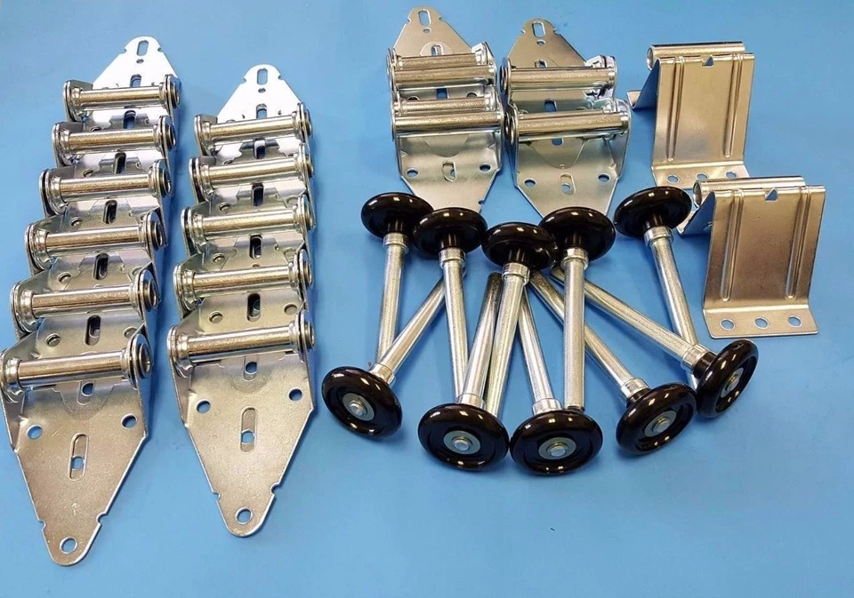 Kit de afinación de puerta de garaje 16"X7" o 18"X7" con rodillos de nailon negro Foto 1 de 1