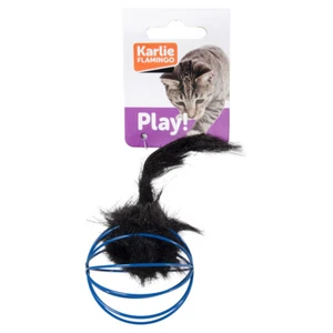 Karlie Cat Toy Grid Ball with Plush Mouse, 5 cm, RRP 2.69 EUR, New - Picture 1 of 2