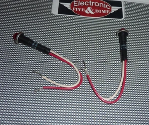 Linrose 6091M1 24V AC-DC Panel Mount LED - RED 1/2W - Picture 1 of 2