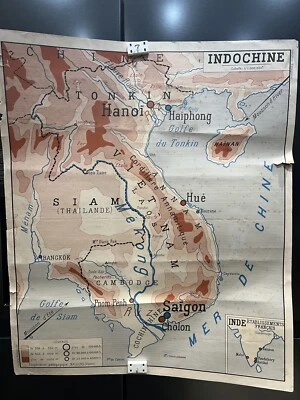 carte école numéro Madagascar /Indochine - Photo 1/2