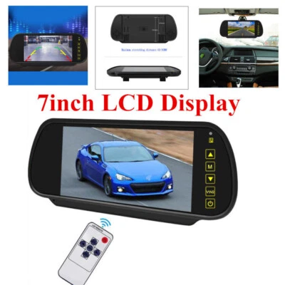 Car Mirror Monitor 7" TFT HD LCD for Car Rear View Backup Camera Parking Reverse - Image 1 of 4