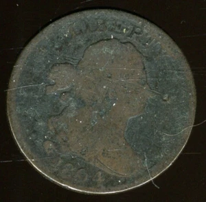 1804 Draped Bust Half Cent | Circulated | Plain 4 Stems | Free Shipping - Picture 1 of 7