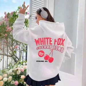 Women Girls Cherry⭐Fox ⭐Boutique Winter Hoodies Casual Sweatshirts TOP PLUS SIZE - Picture 1 of 28