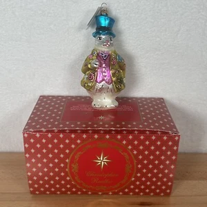 VTG Radko 1996 Hopper B. Topper White Rabbit Top Hat Glass Easter Ornament w/Box - Picture 1 of 7