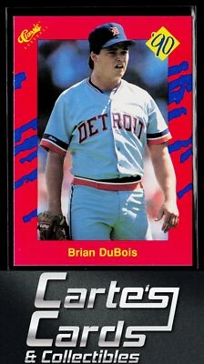 Brian DuBois 1990 Classic Update Pink Travel #T17 Detroit Tigers Rookie - Image 1 of 2