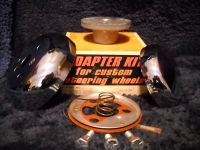 Kit de buzina de volante cromado NOS 3296 GRANT-para 1929-1932 Ford all inc modelo A - Imagem 1 de 4