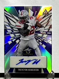 TREVEYON HENDERSON 2022 Leaf Valiant REF RC Auto /15 BUCKEYES SHARP👌 - Picture 1 of 5