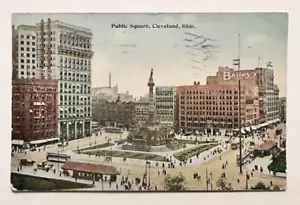 Cleveland Ohio Plaza Pública en el Distrito de Negocios Postal Carros Monumento - Imagen 1 de 2