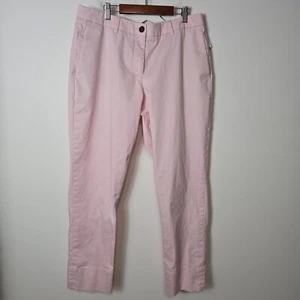 WILDFANG Size 12 The Essential Pink Rollable Trouser Chino Pants Straight Leg - Picture 1 of 14