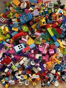 Lego DUPLO Half Kilo Bricks 0.5kg (500g) 1/2kg RANDOM Bricks Blocks + 1 FIGURE - Picture 1 of 4