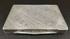 Antique " Cigarette ,  case Box  " 19th STERLING SILVER * An exceptional  case *