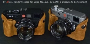 LUIGI TENDERLY CASE for LEICA,M9,M9-P,MM,M-E,M8,FULLY LINED STRAP,GRIP,BUMP,DHL - Picture 1 of 10